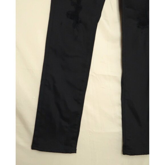 Adriano Goldschmied Alexxis Jeans Size 24 High Rise Vintage Slim Black Distress - Picture 4 of 16